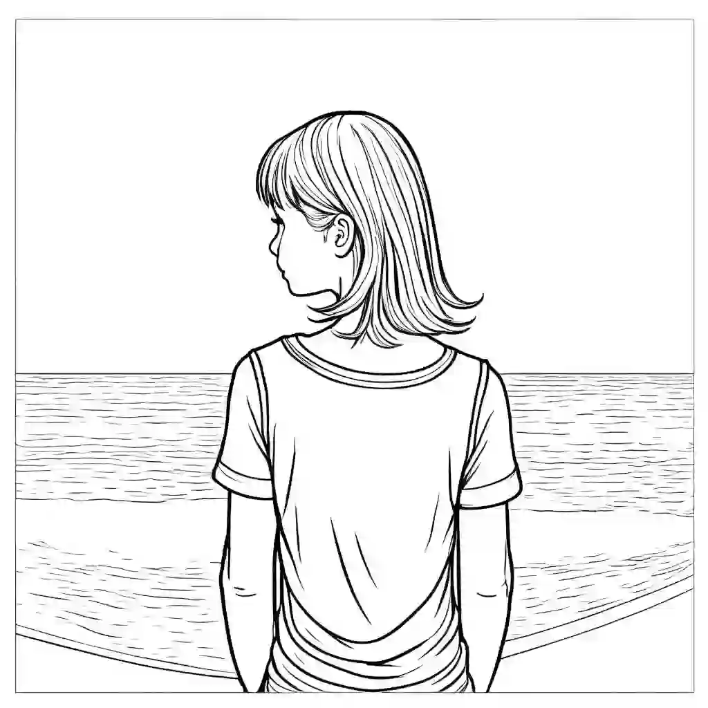 Loneliness coloring pages